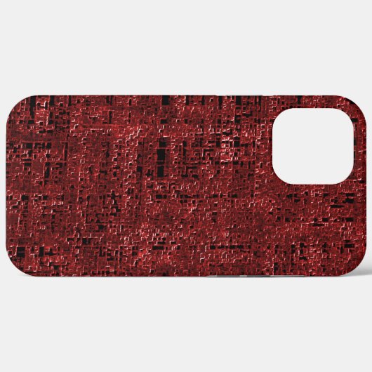 Overlappende rode kleine vierkantsverf Case-Mate iPhone case (Achterkant (horizontaal))