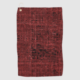 Overlappende rode kleine vierkantsverf golfhanddoek