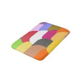 Overlappende schaal cirkels patroon badmat (Gekanteld)