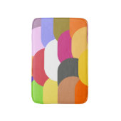 Overlappende schaal cirkels patroon badmat (Voorkant Verticaal)