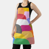 Overlappende schaal cirkels patroon schort (Insitu)