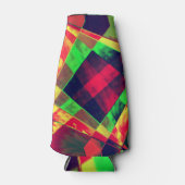 Overlappende schuine en gerafelde rechthoeken flesjeskoeler (Voorkant)