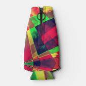 Overlappende schuine en gerafelde rechthoeken flesjeskoeler (Achterkant)