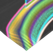 Overlappende tapachtige krommen, kleurrijke neonve tafelkleed (Gekanteld)