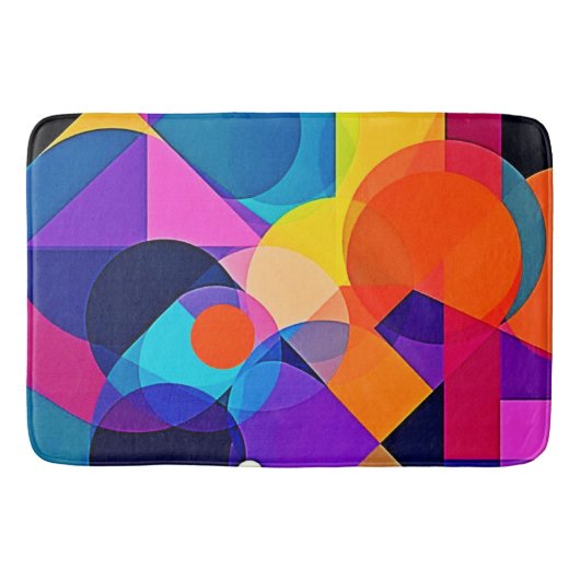 Overlappende tinten: abstracte fusie badmat (Voorkant)