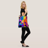 Overlappende tinten: abstracte fusie tote bag (Op model)