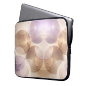 Overlappende transparante cirkels AI-kunst Laptop Sleeve (Voorkant Links)
