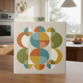 Overlapping Circles Pop Art Mid-Century #3 ID1224 Tegeltje