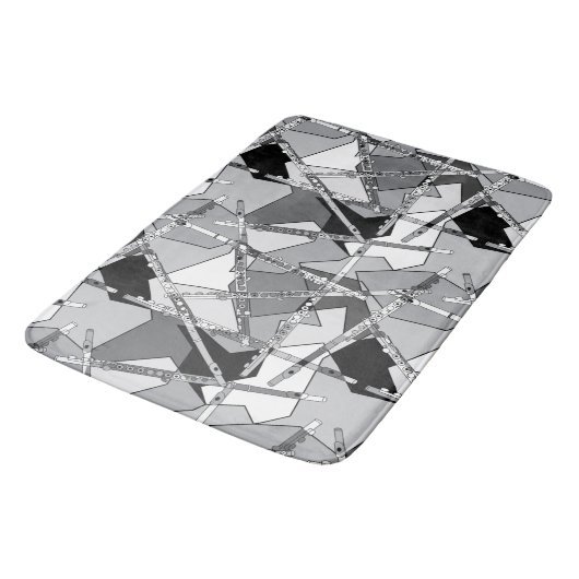 Overlapping Flutes Badmat (Gekanteld)