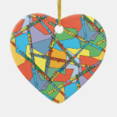 Overlapping Flutes Keramisch Ornament (Voorkant)