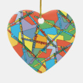 Overlapping Flutes Keramisch Ornament (Achterkant)