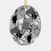 Overlapping Flutes Keramisch Ornament (Rechts)