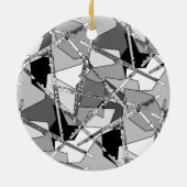 Overlapping Flutes Keramisch Ornament (Achterkant)