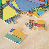 Overlapping Flutes Legpuzzel (Zijkant)