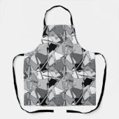 Overlapping Flutes Schort (Voorkant)