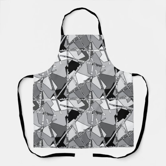 Overlapping Flutes Schort (Voorkant)