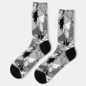 Overlapping Flutes Sokken (Links)