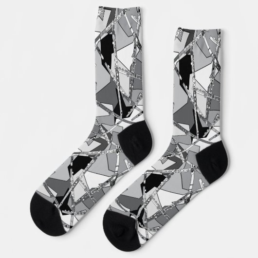 Overlapping Flutes Sokken (Links)