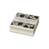 Overlapping Leaves Chic Nature Handmade Business Rubberstempel (Stempel)