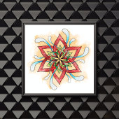 Overlapping Mandala Adult Coloring Poster