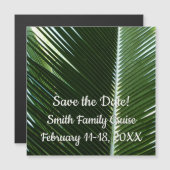 Overlapping Palm Fronds Tropical Green Abstract (Voorkant / Achterkant)