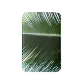 Overlapping Palm Fronds Tropical Green Abstract Badmat (Voorkant Verticaal)