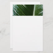 Overlapping Palm Fronds Tropical Green Abstract Briefpapier (Voorkant / Achterkant)