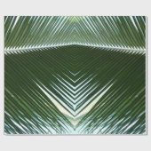 Overlapping Palm Fronds Tropical Green Abstract Cadeaupapier (Vlak)