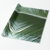 Overlapping Palm Fronds Tropical Green Abstract Cadeaupapier (Uitgerold)