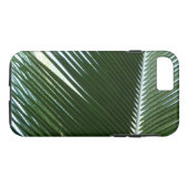 Overlapping Palm Fronds Tropical Green Abstract Case-Mate iPhone Case (Achterkant (Horizontaal))