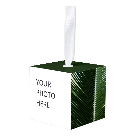 Overlapping Palm Fronds Tropical Green Abstract Decoratie (Voorkant hoekig)