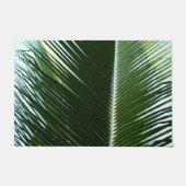 Overlapping Palm Fronds Tropical Green Abstract Deurmat (Voorkant)