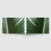 Overlapping Palm Fronds Tropical Green Abstract Gastenboek (Volledig)