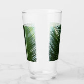Overlapping Palm Fronds Tropical Green Abstract Glas (Links)
