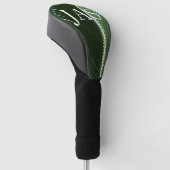 Overlapping Palm Fronds Tropical Green Abstract Golfheadcover (Schuin)