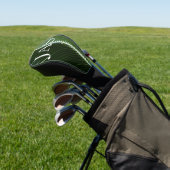 Overlapping Palm Fronds Tropical Green Abstract Golfheadcover (Insitu)
