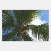 Overlapping Palm Fronds Tropical Green Abstract Inpakpapier Vel (Voorkant 2)