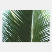 Overlapping Palm Fronds Tropical Green Abstract Inpakpapier Vel (Voorkant)