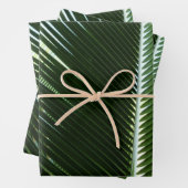 Overlapping Palm Fronds Tropical Green Abstract Inpakpapier Vel (In situ)