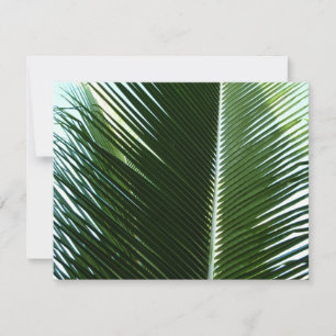 Overlapping Palm Fronds Tropical Green Abstract Kaart