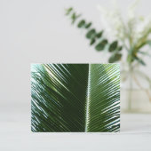 Overlapping Palm Fronds Tropical Green Abstract Kaart (Staand voorkant)