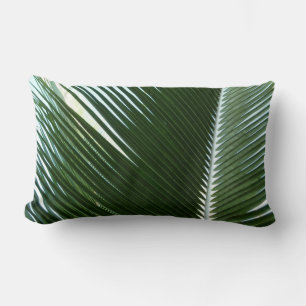 Overlapping Palm Fronds Tropical Green Abstract Kussen