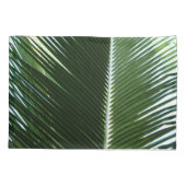 Overlapping Palm Fronds Tropical Green Abstract Kussensloop (Achterkant)