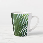 Overlapping Palm Fronds Tropical Green Abstract Latte Mok (Rechts)