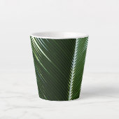 Overlapping Palm Fronds Tropical Green Abstract Latte Mok (Voorkant)