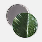 Overlapping Palm Fronds Tropical Green Abstract Magneet (Voorkant / Achterkant)
