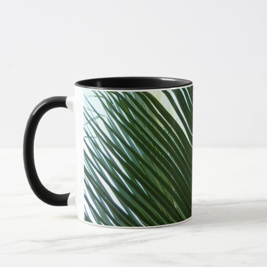 Overlapping Palm Fronds Tropical Green Abstract Mok (Links)