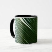Overlapping Palm Fronds Tropical Green Abstract Mok (Voorkant links)