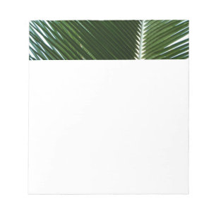 Overlapping Palm Fronds Tropical Green Abstract Notitieblok