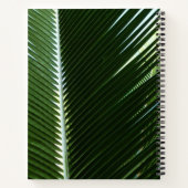 Overlapping Palm Fronds Tropical Green Abstract Notitieboek (Achterkant)